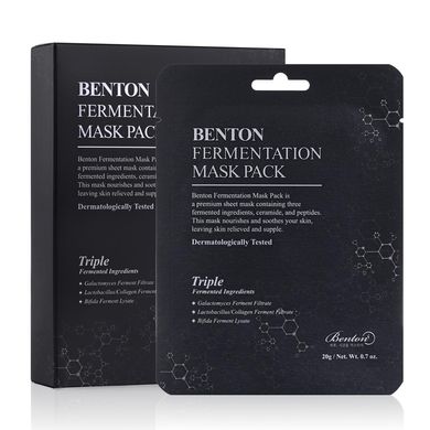 Набір 10 Масок з ферментованими компонентами і пептидами Benton Fermentation Mask Pack Купити в офіційному магазині Україні
