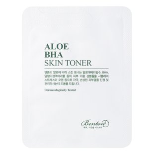 Тонер алое з саліциловою кислотою Benton Aloe BHA Skin Toner, тестер 1.2мл Купить в официальном магазине Украине