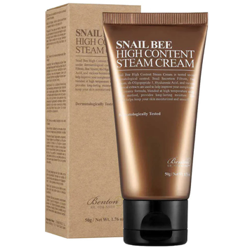 Крем с муцином улитки и пчелиным ядом Benton Snail Bee High Content Steam Cream, 50г Купить в официальном магазине Украине