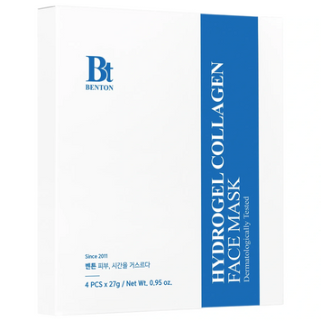 Гидрогелевая маска с коллагеном для увлажнения кожи лица Benton Hydrogel Collagen Face Mask, 27 мл * 4 шт Купить в официальном магазине Украине