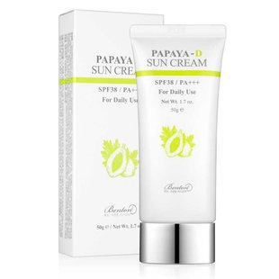 Сонцезахисний крем з екстрактом папайї BENTON Papaya Sun Cream SPF38/ PA+++, 50 мл Купити в офіційному магазині Україні