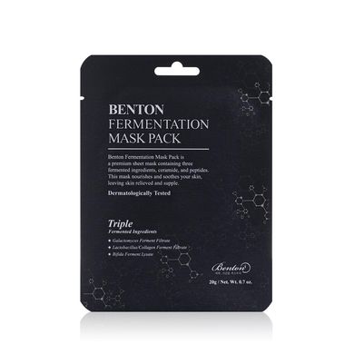 Маска с ферментированными компонентами и пептидами Benton Fermentation Mask Pack, 20 мл (1 шт) Купить в официальном магазине Украине