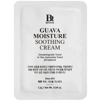 Успокаивающий крем с гуавой и азуленом Benton Guava Moisture Soothing Cream, 1шт * 1,2 г Купить в официальном магазине Украине