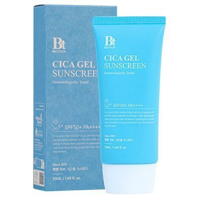 Увлажняющая солнцезащитная крем-сыворотка с центеллой Benton CICA Gel Sunscreen Serum SPF50/PA++++, 50 мл Купить в официальном магазине Украине