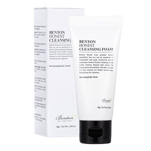 Очищаюча пінка Benton Honest Cleansing Foam, Мініатюра 30г Купити в офіційному магазині Україні