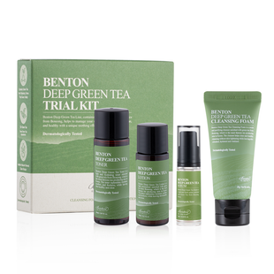 Набір мініатюр з Зеленим Чаєм Benton Deep Green Tea Trial Kit, 4 в 1 Купити в офіційному магазині Україні