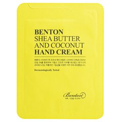 Крем для рук с маслом ши и кокосом Benton Shea Butter and Coconut Hand Cream, тестер 1.2мл Купить в официальном магазине Украине