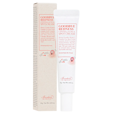 Крем для точкового застосування з центелою азіатською Benton Goodbye Redness Centella Spot Cream, 15 г Купити в офіційному магазині Україні
